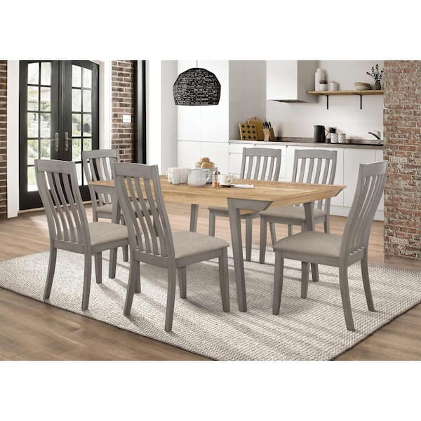 Coastal fabric dining discount chairs