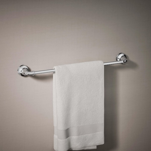 Bellera 24 in. Wall Mounted Single Towel Bar in Polished Chrome