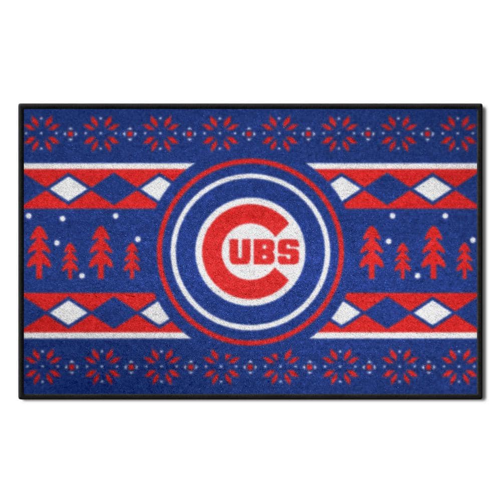 Officially Licensed MLB Chicago Cubs W Flag Rug