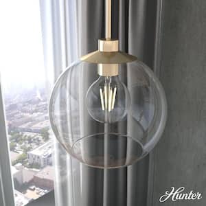 Xidane 1-Light Alturas Gold Island Pendant with Clear Glass Shade