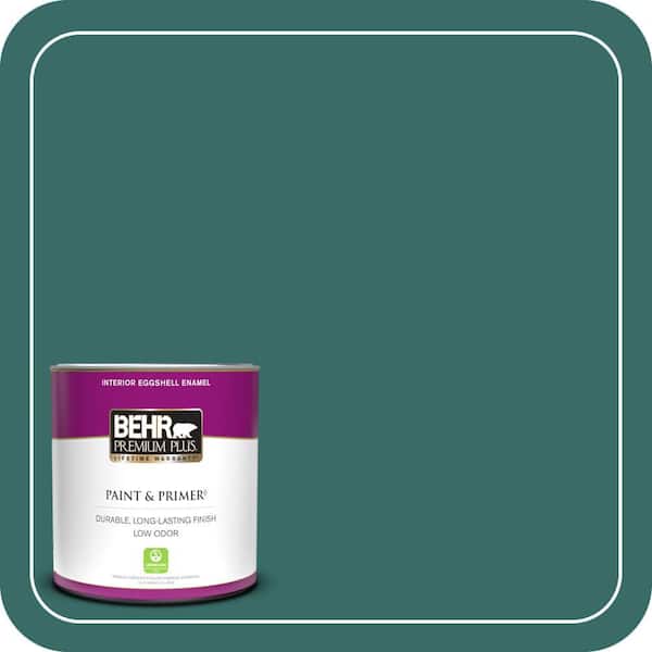 BEHR PREMIUM PLUS 1 qt. #M450-7 Beta Fish Eggshell Enamel Low Odor Interior Paint & Primer