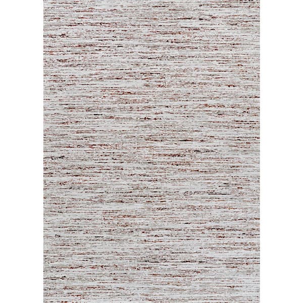 Sonnet Capillary 9 x 12 Grey-Chocolate Abstract Indoor Area Rug