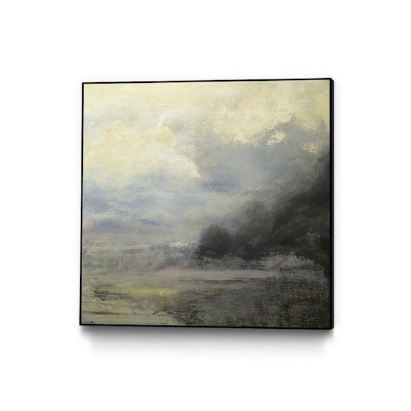 Unbranded "Drifter" by Roland Benot Framed Abstract Wall Art Print 30 in. x 30 in.