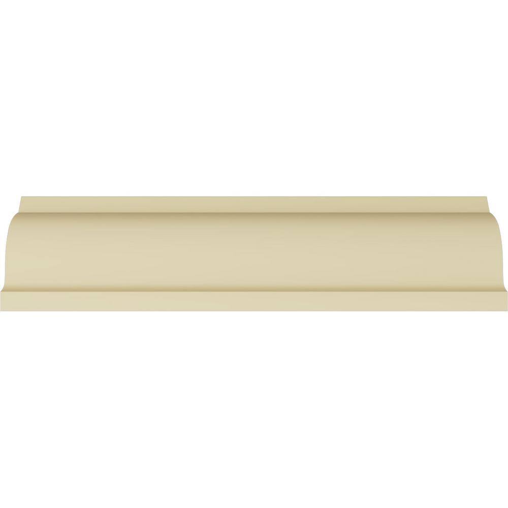Primed White Geometric Polyurethane Crown Moulding Sample