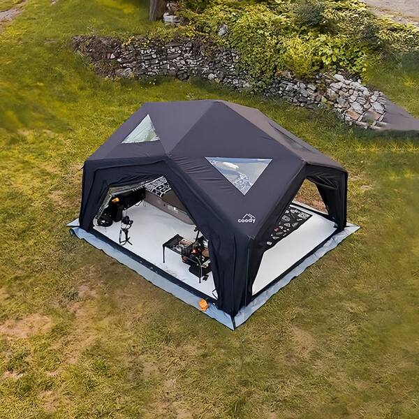 coody 12 ft. x 12 ft. Hub Station Inflatable Tents, Black HD