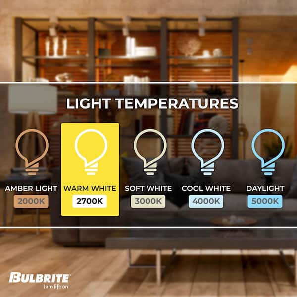 Bulbrite 60-Watt Equivalent G40 Milky Dimmable Decorative Filament LED Light Bulb Warm White (2-Pack) Bulbrite 60-Watt Equivalent G40 Milky Dimmable Decorative Filament LED Light Bulb Warm White (2-Pack)