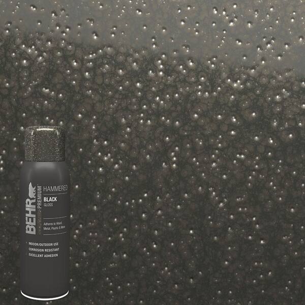 BEHR PREMIUM 12 oz. SP300 Black Hammered Gloss Interior/Exterior