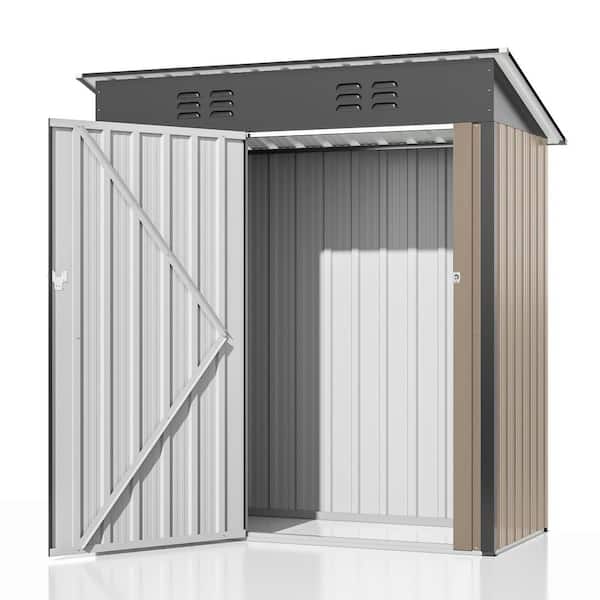 5 ft. W x 3 ft. D Metal Storage Shed with Ventilation and Lockable Doors(15 sq. ft.)