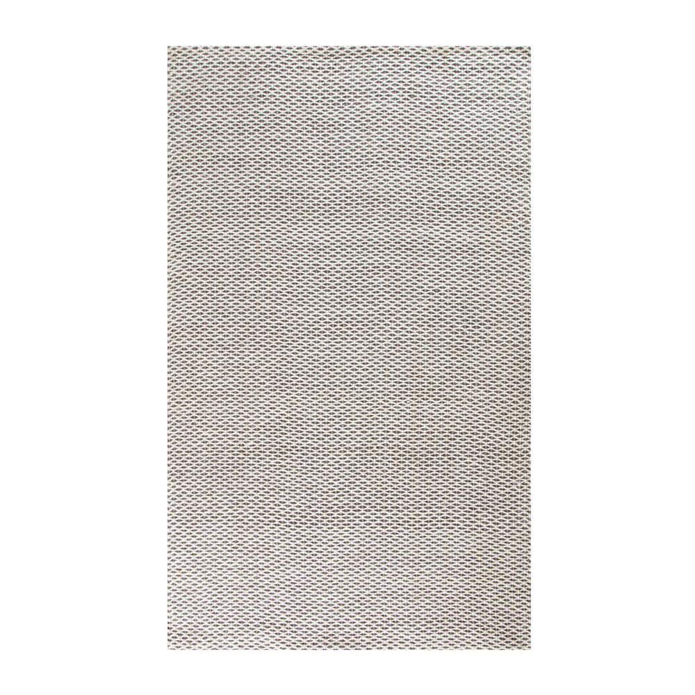 Honeycomb Gray and Ivory 5 ft. x 8 ft. Jute Area Rug