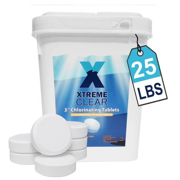 25 lbs. 3 in. Individually Wrapped Swimming Pool Chlorinating Tablets