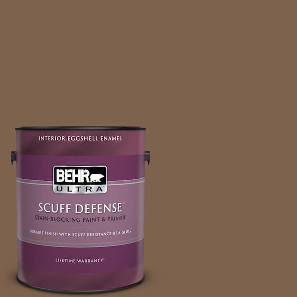 BEHR ULTRA 1 gal. #PMD-60 Rich Walnut Extra Durable Eggshell Enamel Interior Paint & Primer
