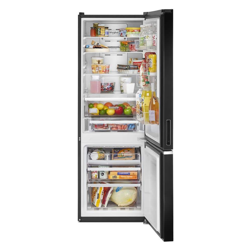Whirlpool 24 in. Wide Bottom-Freezer Refrigerator in Black 12.9 cu. ft. on Fridge.com