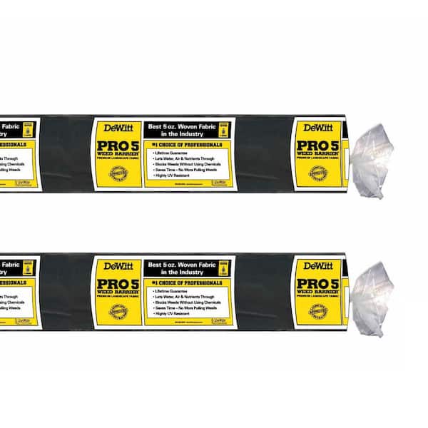 PRO 5 WEED BARRIER P6 6 ft. x 250 ft. 5 oz. Pro 5 Landscape Weed Barrier Fabric (2-Pack)