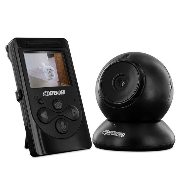 Defender Phoenix 3 in. Digital Wireless Security Video Monitor System with Invisible LED Night Vision and Two Way Talk Intercom
