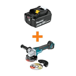 18-Volt LXT Lithium-Ion 6.0 Ah Battery with Bonus 18V LXT Lithium-Ion Brushless 4-1/2 in./5 in. Cut-Off/Angle Grinder