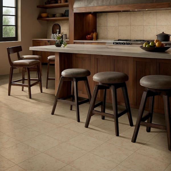 Baja Beige 12 in. x 12 in. Matte Ceramic Floor and Wall Tile (1 sq. ft./Each)