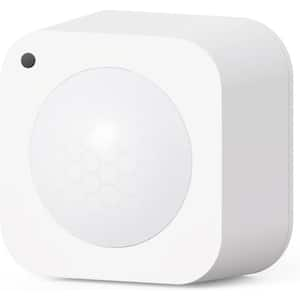 2.4 GHz White Smart WiFi Motion Sensor for Home Monitor Security Automation Alerts Compatible with Alexa and Google Home