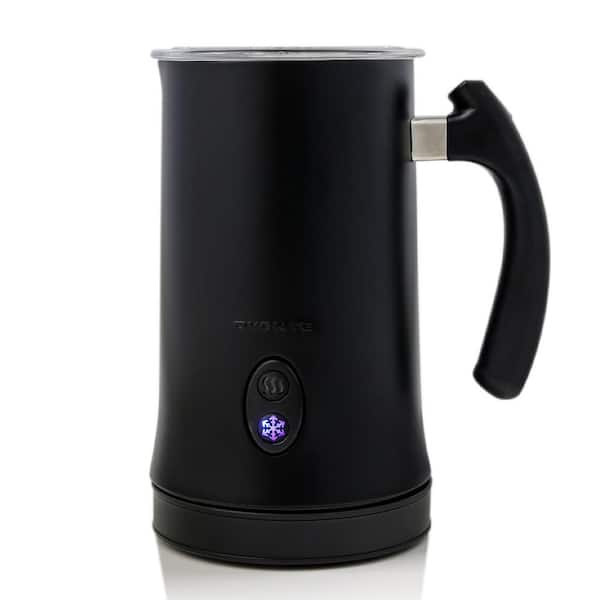 OVENTE Deluxe Series 10 oz. Black Electric Milk Frother with Detachable Base