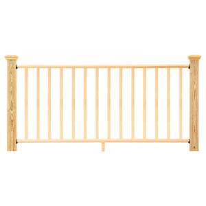 6 ft. Southern Yellow Pine Routed Rail Kit with SE Balusters