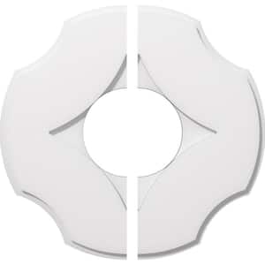 1 in. P X 7 in. C X 20 in. OD X 7 in. ID Percival Architectural Grade PVC Contemporary Ceiling Medallion, Two Piece