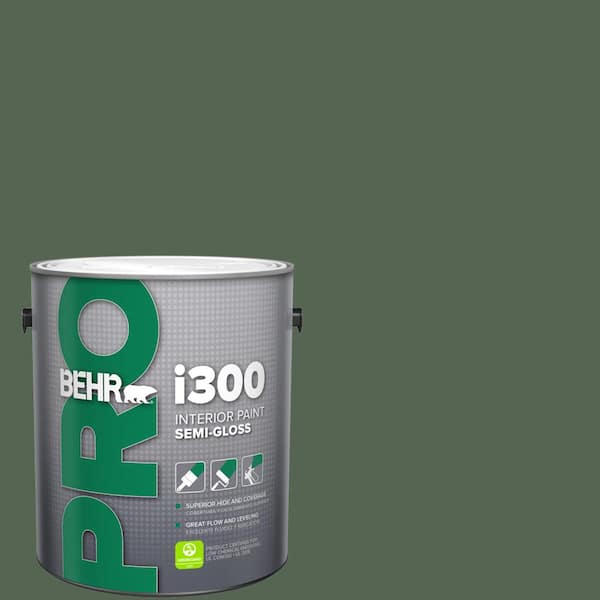 BEHR PRO 1 gal. #HDC-WR15-11 Deep Emerald Semi-Gloss Interior Paint