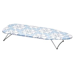 Blue Non-Electric Metal Table Top Swivel Ironing Board