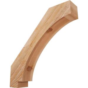 6''W x 30''D x 30''H Imperial Rough Sawn Knee Brace, Western Red Cedar