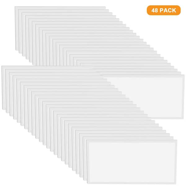 48-PACK 2 ft. x 4 ft. White Integrated LED Flat Panel Troffer Light Fixture With 5500 Lumens, 3500K/4000K/5000K