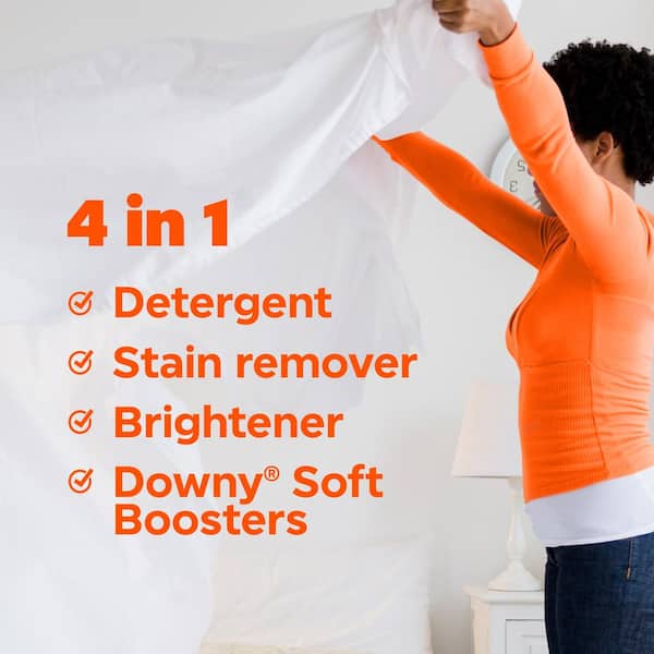 2 in 1 Power Pods April Fresh with Downy Scent Laundry Detergent Pods, 45-Count