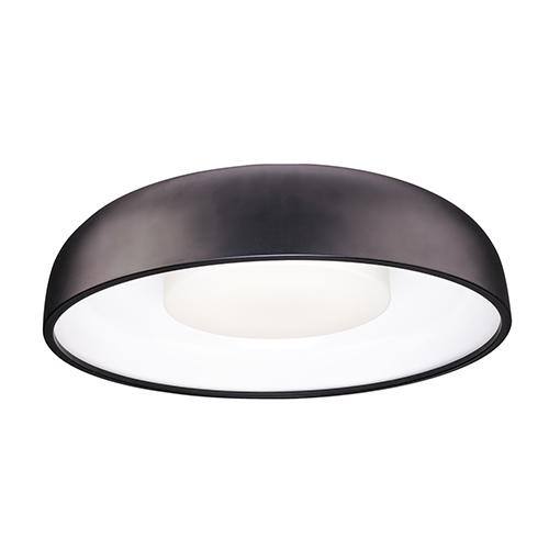 Beacon Bold Black Aluminum 24" LED Flush Mount Bowl
