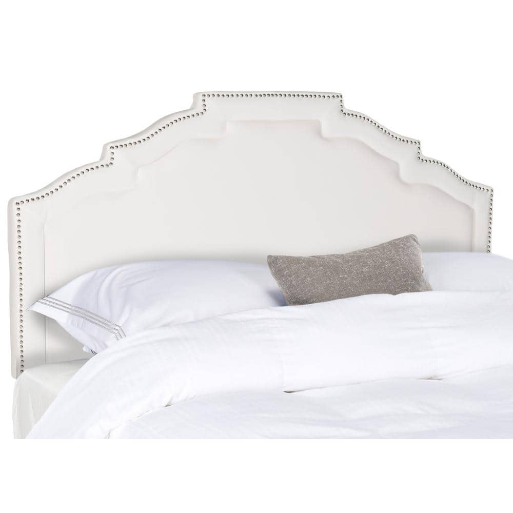 SAFAVIEH Alexia White King Upholstered Headboard MCR4000H-K - The Home ...