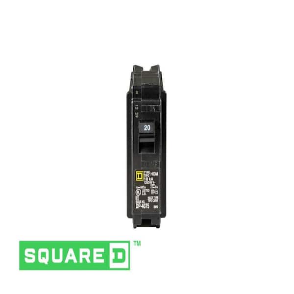 Square D - Homeline 20 Amp Single-Pole Circuit Breaker(HOM120CP)