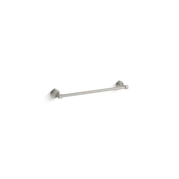 KOHLER Occasion 18 in. Wall Mounted Single Towel Bar in Vibrant Brushed Nickel