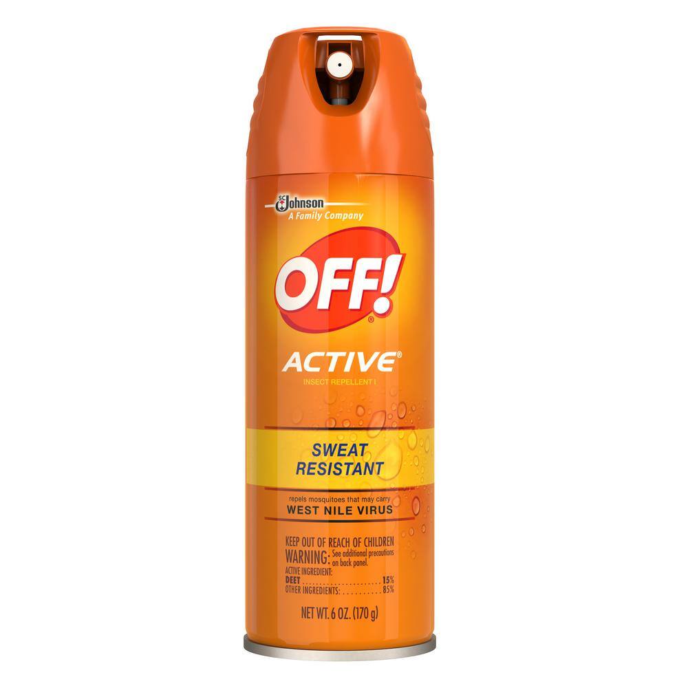 Off SCJ415442 6 Oz Active Insect Repellent Aerosol Spray