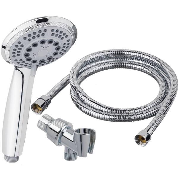 Unbranded 4-Spray Wall Mount Handheld Shower Head 1.5 GPM in Chrome Roxy