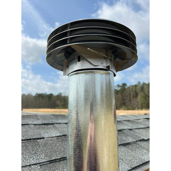 Can I relocate my furnace/water heater flue pipe next to my wood stove  chimney? I'd move the snow splitter up the roof a foot or two to protect  both, or install a