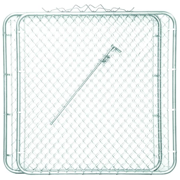 10 ft. W x 5 ft. H 2 Panels Drive-Through Steel Gate