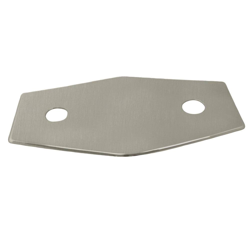 Westbrass TwoHole Remodel Cover Plate for Bathtub and Shower Valves, Satin Nickel D50407 The