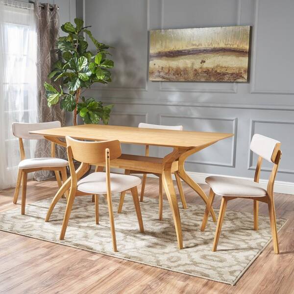 taurean 5 piece solid wood dining set