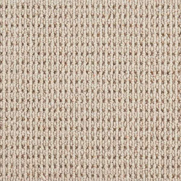 6 in. x 6 in. Loop Multi Level Carpet Sample - Embrace - Color Natural