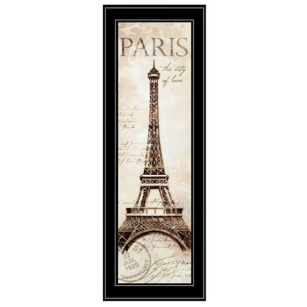 HomeRoots Paris Panel by Unknown 1 Piece Framed Graphic Print Country Art Print 23 in. x 8 in. .