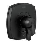 Stryke 1-Handle Wall Mount Diverter Valve Faucet Trim Kit in Matte Black (Valve Not Included)