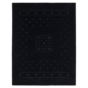 Simi Black 10 ft. x 14 ft. Tribal Indoor Area Rug