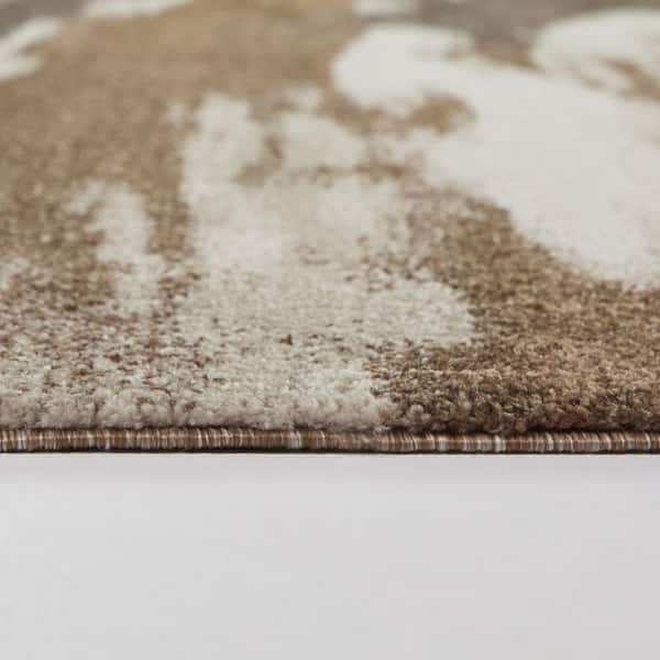 Tiselius Brown 5 ft. 3 in. x 7 ft. Abstract Area Rug