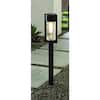Hampton Bay Clermont 15 Lumen Black LED Weather Resistant Outdoor Solar Path Light with Glass Lens (10-Pack) NXT-2366-V