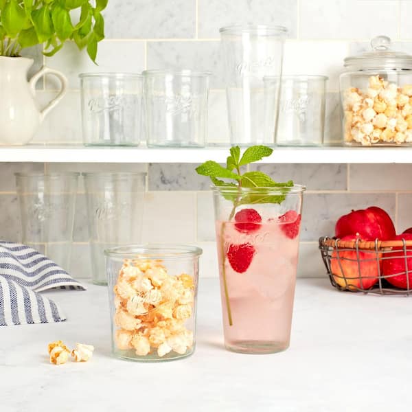 Mason Craft and More 8-Piece Glass Tumbler Set TTU-P0595-ECM The