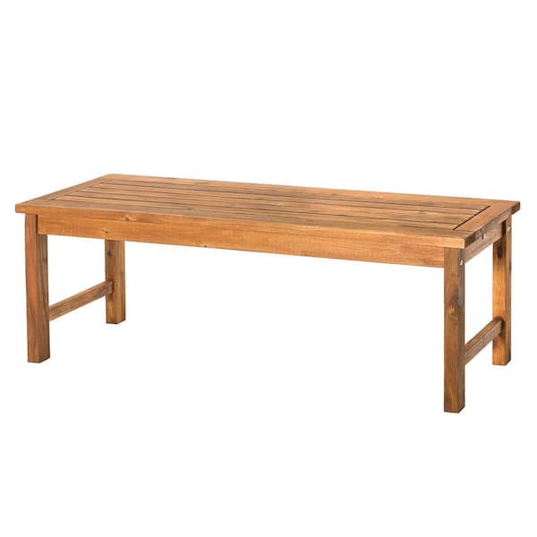 Boardwalk Brown Acacia Wood Outdoor Bench