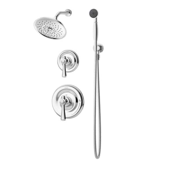 Symmons Degas Chrome 2-Handle Tub and Handshower Shower System (Valve Included)