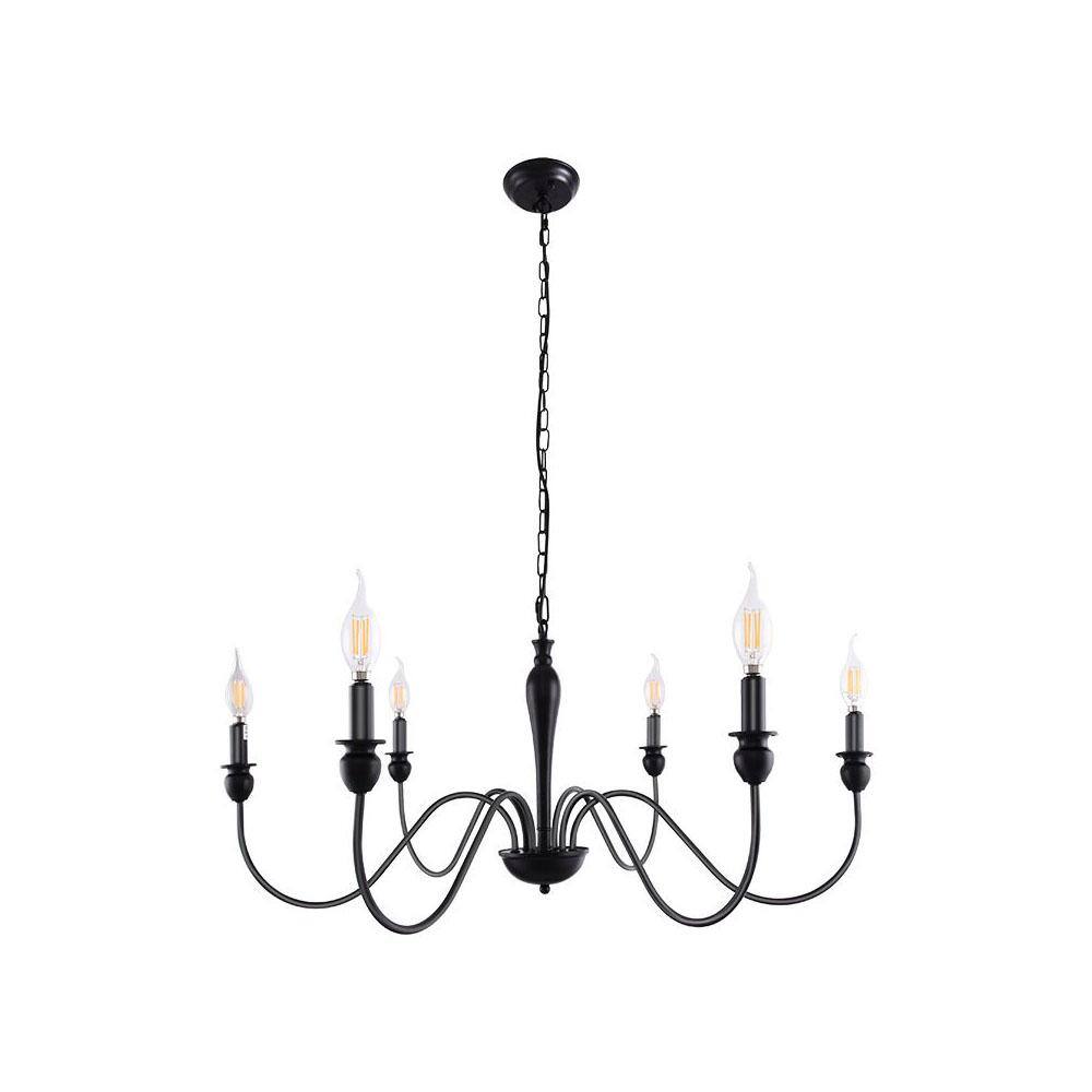 Reviews for Briignite 6Light Matte Black Farmhouse Candle Style