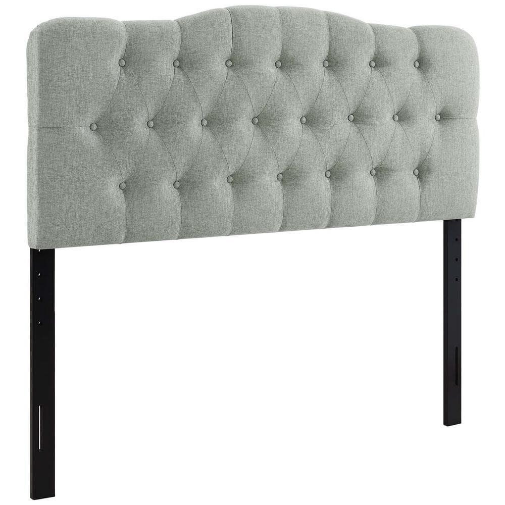 MODWAY Annabel Queen Upholstered Fabric Headboard In Gray MOD 5154 GRY   Gray Modway Headboards Mod 5154 Gry 64 1000 